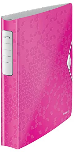 Leitz 42400023 Ringbuch Active WOW, A4, Polyfoam, 4 Ringe, 30 mm, pink