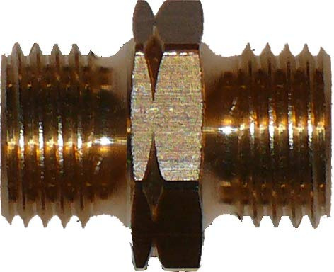 Raccord pour tuyau de gaz 1/4  ou 3/8  - Gauche et droite - Raccord de tuyau de raccordement 1/4 links X 1/4 rechts