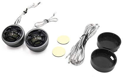 Sourcingmap 2 Pcs 150W 91dB Black Metal Loud Speaker Dome Tweeter 1 Inch for Car