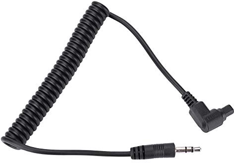 VBESTLIFE Cavo di Controllo d'Otturatore, 0.5m Rilascio Otturatore Remoto Cavo di Collegamento Cavo di Scatto Remoto per Fotocamera per (3.5mm-N3)