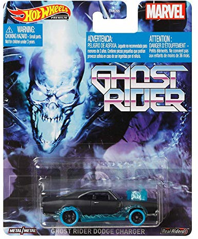 Hot Wheels Ghost Rider Dodge Charger - Auto - Spielzeugfahrzeug - Kinder - Männlich - Superheld - Ghost Rider