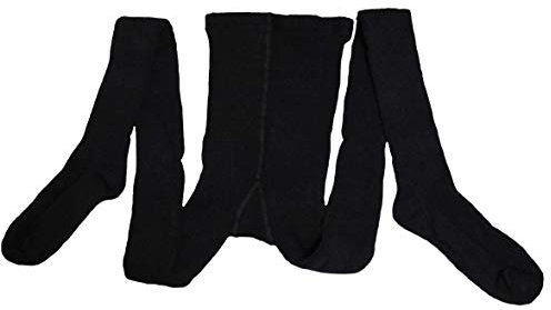 Damen Wollstrumpfhose extra dick Schwarz 52-54