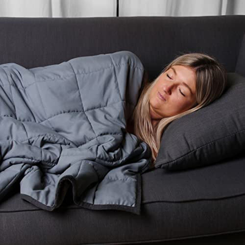 your GEAR Gewichtsdecke 135x200 cm - Therapiedecke aus Baumwolle, 9 kg, Beruhigend & Stressabbauend, Decke Ideal für Erwachsene, Anti-Stress Bettdecke für besseren Schlaf