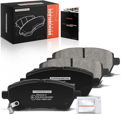 Frankberg Brake Pad Set Includes 4 brake pads Front 1855307 1749322 | Compatible with: Fiesta VI Van, Fiesta VI CB1 CCN, 2 DE DH