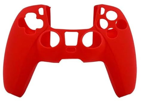 CABLEPELADO Schutzhülle aus weichem Silikon für PS5-Controller, kompatibel mit PS5, Rot