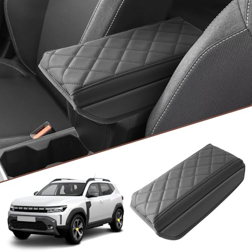 SKTU Armrest Cover Compatible with Dacia Duster 3 2024 2025 Armrest Pad with Thicker Sponge