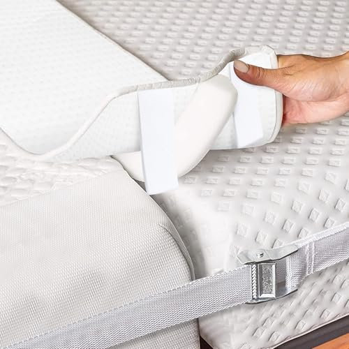 YIYICO Liebesbrücke für Matratzen 200x29cm Matratzenkeil Ritzenfüller mit Spanngurt Matratzenverbinder Besucherritzenfüller Bettbrücke Matratzenbrücke Umrüstsatz für Doppelbetten in Kingsize-Betten