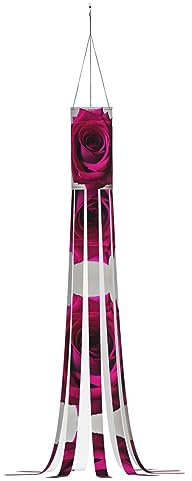 Schwarze Blackgound Rose Halloween Windsack Licht Weihnachten Windsack Flagge Dekoration für Gärten, Straßen, Spielplätze