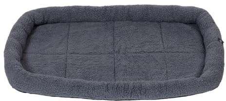 Danish Design Essentials Matratze, klein, 58 x 41 cm, Dunkelgrau – Hundebett und Hundebox & Reisematte, maschinenwaschbar