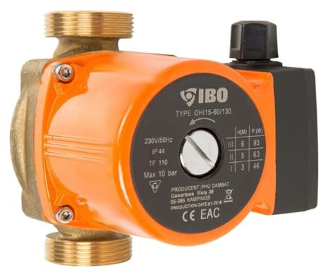 Umwälzpumpe IBO OHI 15-60/130 Heizungspumpe Warmwasserpumpe Bronze + Dichtungen