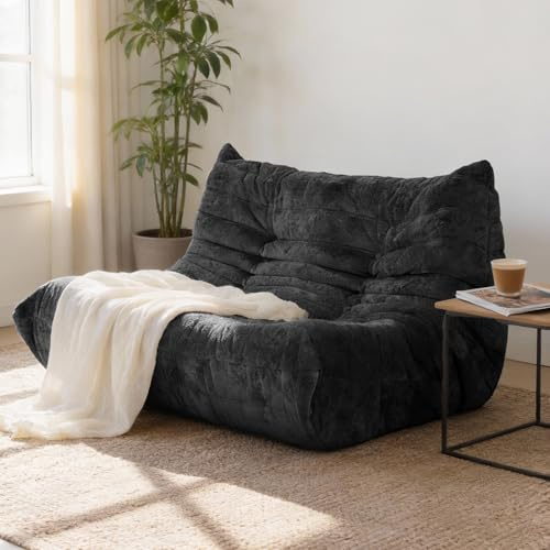 Upvilla Boneless Schaumstoff Couch – bequemes Bodensofa Mit Ergonomischem Design, Ohne Montage, Sitzsack Sofa für Wohnzimmer, Schlafzimmer, Apartment,Gaming & Büro