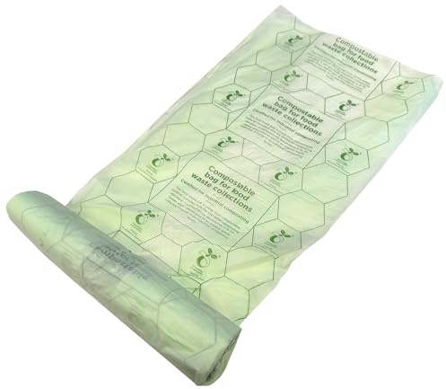 7L compostable bin liners, food waste bags, caddy liners, biodegradable bin bags, green compostable bags, dispenser bin liners, eco food waste bags