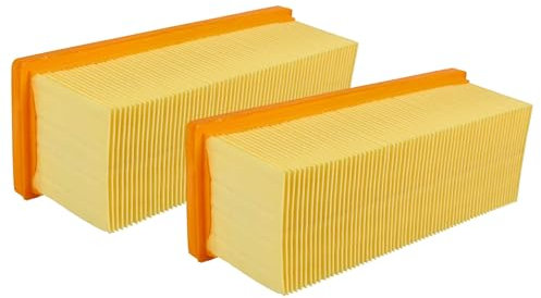vhbw 2x Staubsaugerfilter kompatibel mit Kärcher 2501, 2501 TE, 2601, 2601 plus, 2701, 2701TE, 2801, 2801 plus, 3001, 3001 hot - Hauptfilter