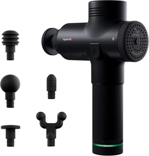 Hypervolt Plus, Featuring Quiet Glide Technology - Handheld Percussion Massage Gun | 3 Speeds, 5 Interchangeable Heads | Helps Relieve Sore Muscles and Stiffness (Hypervolt Plus w/Bluetooth)