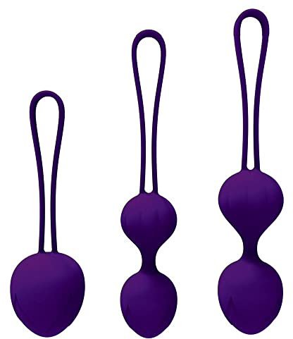 Kegel Ball Kit Masseur Benwa Ball pour Femme Exercice du plancher pelvien Kegel Exercice Kit d'haltérophilie Docteur suggéré pour le contrôle de la vessie (Ensemble de 3)