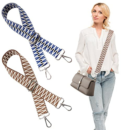 MVKV 2 Stück Taschengurt Schulterriemen Breit, Verstellbar Schultergurt für Tasche, Universal Taschenriemen für Taschen, taschengurte zum wechseln, Schultergurt für Handtaschen DIY Zubehör