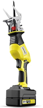 Kärcher Akku-Astsäge PGS 4-18 + Kärcher 18 V Starter Kit 18/25, 18 V/2,5 Ah Akku mit Schnellladegerät, Lithium-Ionen-Akku, Ladezeit: in weniger als 1,5 Stunden zu 100 % aufgeladen