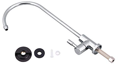 Rubinetto, Rubinetto dell'Acqua, 1/4 '' in Lega di Zinco Rubinetto per Lavello da Rubinetto Osmosi Inversa Filtro per Acqua Potabile RO, per la Casa, Tocco sui Rubinetti | Design Collo d'Oca Cucina, Installazione Facile Sottobanco, Fissaggio Parete Risparmio, Resistente Durevole