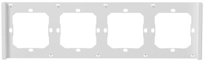 SONOFF Interruptor de pared inteligente de 4 marchas, marco blanco para SONOFF M5 80/80 W tipo interruptor de luz inteligente