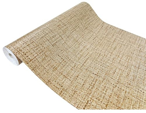 DecoMeister Papel Adhesivo Para Muebles Pared Vinilo Autoadhesivo Para Cocina Encimera Mesa Lámina Decoración Para Hogar Película Para Forrar En Rollo 67,5 x 100 cm Por Metros Patrón Yute