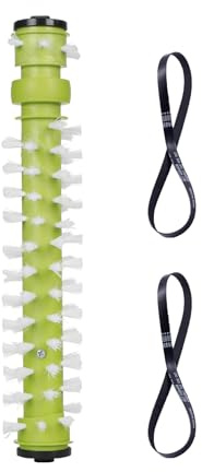 Moreffi 1 Pc Brushroll and 2 Belts Replacement for Hoover Dual Power Max Pet Upright Cleaner FH54011, Compare to Rolling Brush Bar Part No. 440014278, Belt Part# 440005536