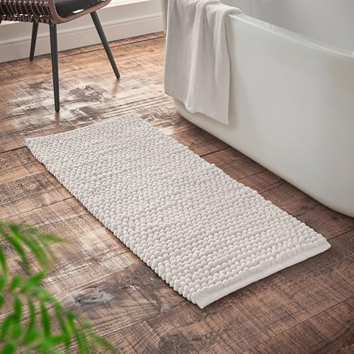 Bianca Aspen Bobble 50x120 cm Bath Runner White