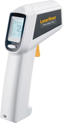 Laserliner ThermoSpot One Infrarot-Thermometer | Digitales Temperaturmessgerät für Oberflächen, -38°C bis +365°C, Berührungsloses Messen, Ziellaser