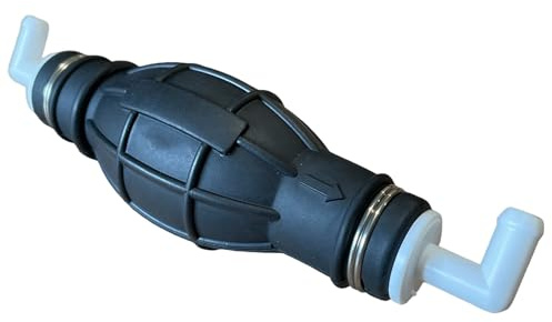Partsline Pompe d'Amorçage de Carburant Universelle 8 mm | Avec clapet anti-retour et double coude 90°.