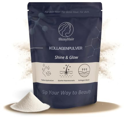 ShinyHair Kollagen Pulver Typ 1, 2 & 3 mit Glycin, 260 g
