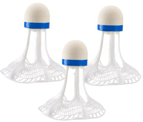 3 Pieces Windproof Badminton Outdoor Shuttle Shuttlecocks Wear Resistant Outdoors Stable Sports Balls Badmintons Shuttlecocks Sports Training Control Skill Development for Gymnasium Garden Beaches
