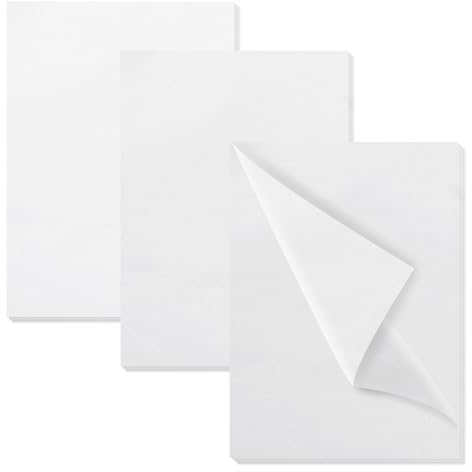 120 Fogli di Carta Velina Bianco, 50 x 70cm Carta Velina per Imballaggio,per Sacchetti Regalo,per Confezioni Regalo di Natale, Artigianato, Fai da te, Compleanni, Matrimoni (Bianco)