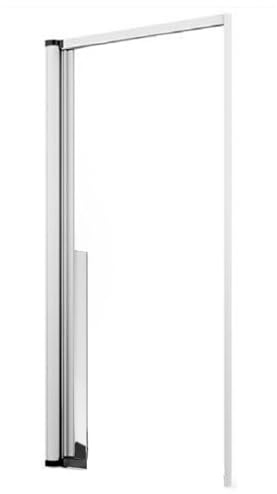 Zanzariera a Rullo Riducibile Laterale SENZA GUIDA A TERRA per Portefinestre in kit fai da te Vari Colori e Misure Guida ribaltabile (Bianco, 140 x 250)