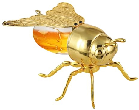 Uonguon Honigglas in Bienenform, transparent, mit Löffel, dekoratives Honigglas, für Frühstück, Küche, Lebensmittelzubereitung, Backen, Kuchen, Halloween, Urlaub, Geburtstag, Party, Mehlsalz