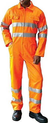 Yoko Hi-Vis Polycotton Coverall - Hi Vis Orange - size 6XL