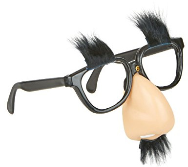 DEGUISE TOI Generique - Bart und Augenbrauen Brille schwarz-beige