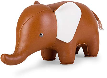zü​ny, zuny, Classic Series Buchstütze, Hellbraun, für Regale, Bürodekoration, Elefant