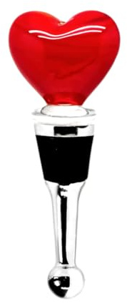 KORKEN FLASCHENVERSCHLUSS GUMMI 56 MOTIVE GLAS SEKT PROSECCO CHAMPAGNER LIKÖR + BRILLIBRUM® FLYER Geschenke Geschenkidee (Flaschenverschluss - Herz)