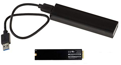 KALEA-INFORMATIQUE Mac Air 2010 2011 SSD-Gehäuse auf USB3 (USB 3.0 5G) für Mac SSDs mit 6+12 Pins (MC505 MC506 MC965 MC968)