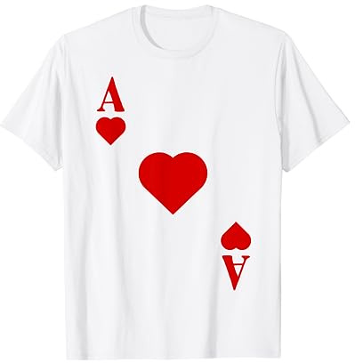 Kartenspiel Kostüm Spielkarte Herz Ass - Fasching & Karneval T-Shirt