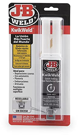 J-B Weld 50176SPA - Epoxy - Quick Fix - Stahlverstärkt - Metall - Reparaturen - Handwerk - Automobil - Sanitär - Boote - Kunststoff - 25ml