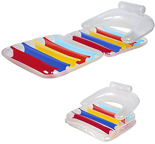 Haushalt International Sessel aufblasbar Pool-Sessel Luftsessel mit Flicken Luftmatratze Sitzsack 120KG