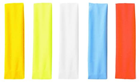 MenYiYDS-5 Stück Sport-Yoga-Stirnband elastisches Stirnband, geeignet für Jungen, Mädchen und Frauen