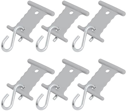wamovo Markisen S-Haken | Set 6 Stück | passend für 5/6mm 7/8mm Kederschienen