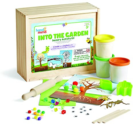 Learning Resources Kit de Actividades de jardín Into The Garden, Juego con Piezas Sueltas, Juguetes sensoriales, motricidad Fina, Juguetes para Aprender a Contar, Montessori, 3+