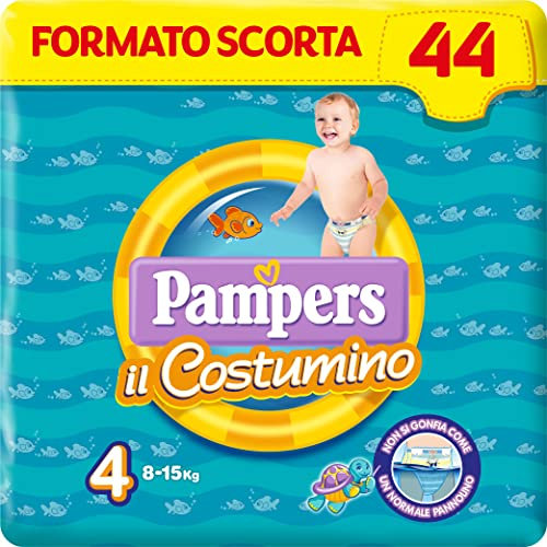 Pampers Il Costumino Maxi, Pacco Scorta da 44 costumini, Taglia 4 (8-15 Kg)
