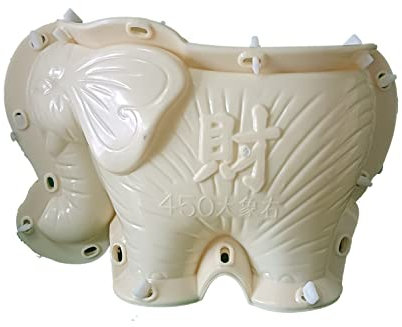 Moldes prefabricados de hormigón decorativo de 45 cm con forma de elefante grande para macetas de jardín