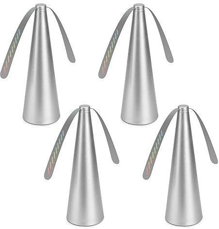 Fliegenwedler Fliegen Fliegenabwehr, Fliegenvertreiber Ventilator, Tragbarer Mückenschutz Fliegenabwehr Tischventilator (4 pcs - silver)