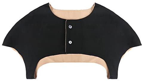 Schulterwärmer Winter Ärmellose Weste Thermo Schulterpolster zum Schlafen Schulterwickel Verdickt Gefüttert Rückenwärmer Schulterstütze Schulter Rücken Kompression Unisex Schmerzlinderung Schwarz