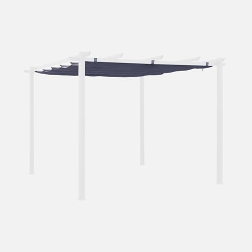Sweeek Isla – Lona de techo para cenador gris 3 x 3 m – Lona de repuesto para pérgola. Reemplazo de la lona