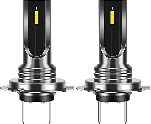 UrbanNest 2 PièCes SéRies Voiture H7 Ampoule LED Phare Lampe Blanc 6000K 80W CSP Puce 6SMD Moto Antibrouillard 1860 16000LM LumièRe Courante